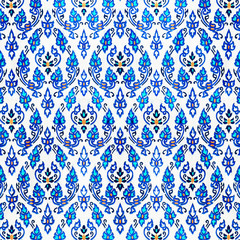 Background of Thai style fabric pattern