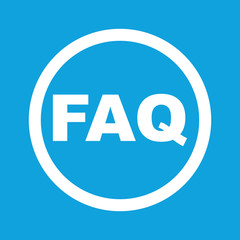 FAQ sign icon