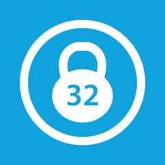 Dumbbell sign icon