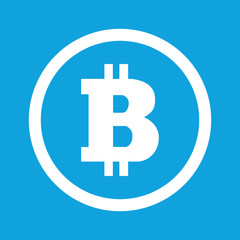 Bitcoin sign icon