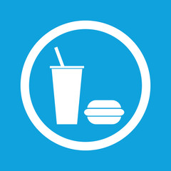 Fast food sign icon