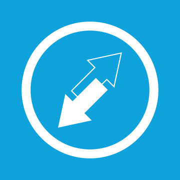 recommend clip art: Opposite arrows sign icon