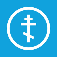Orthodox cross sign icon