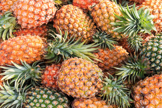 Pineapple fruit background