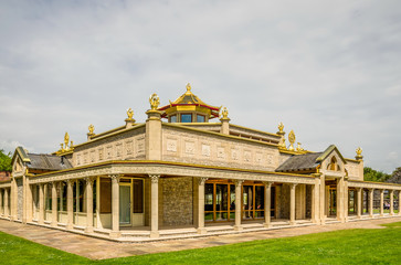 Obraz premium Buddist temple at Conishead Priory, near Ulverston.
