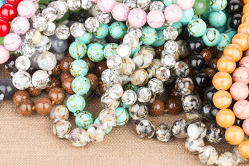 Beads jewelry - Stock Image macro.