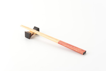 chopsticks isolated on white background