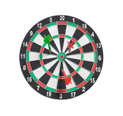 dartboard and arrows