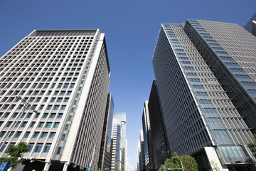 Fototapeta na wymiar 東京大手町の高層ビル