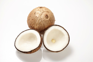 Coconut isolated on white Background