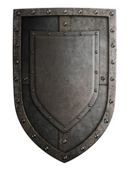 medieval coat of arms shield isolated