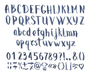 Drawing vector calligraphic font