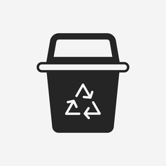 Fototapeta na wymiar trash can icon