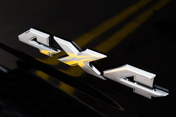 Original 4X4 chrome sign