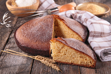 baking ingredient and cake