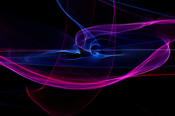 The magical form of pink blue purple smoke. abstract  background