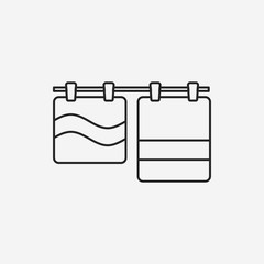 towel line icon