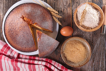 baking ingredient and cake