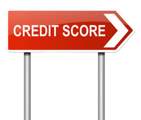 Credit score concept.