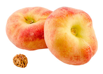 Saturn peaches, also known as Donut (Doughnut) peaches