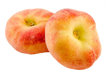 Saturn peaches, also known as Donut (Doughnut) peaches