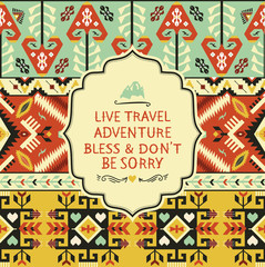 Ethnic vector pattern in mexican style