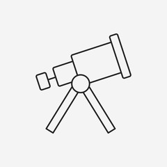 Space Telescope line icon