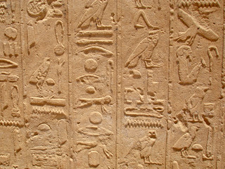 Egyptian fresco.Texture and background.