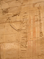 Egyptian fresco.Texture and background.