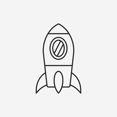 Spaceship line icon