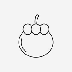 fruits Mangosteen icon