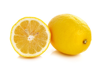Lemon isolated on white background