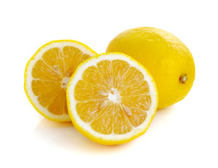 lemons isolated on white background