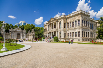 Fototapeta premium Istanbul, Turkey. The main entrance of Dolmabahce Palace and the North Gate