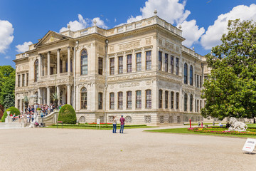 Istanbul, Turkey. The main entrance of Dolmabahce Palace