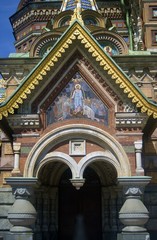 Savior on spilled blood church in Saint-Petersburg, Russia.