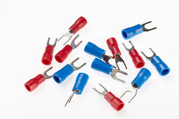 Wire connected isolated on white background