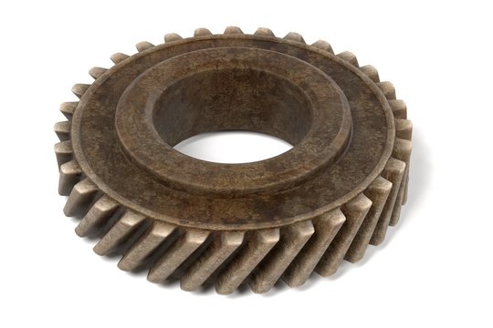 3d render of gear wheel