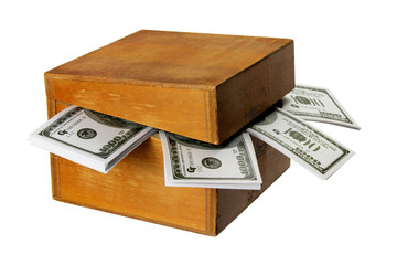 Wooden Box with Notes