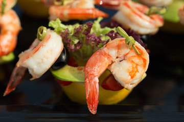 shrimp canape starter