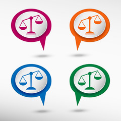 Scales of Justice sign