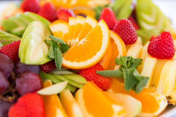 Fresh fruit party plate