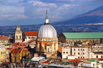 Fotobehang Oude stad Napels, Italië © karnizz