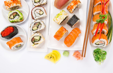 Japanese seafood sushi set