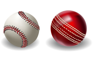 Baseball and Cricket Ball
All elements are in separate layers and grouped.
