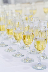 champagne glasses