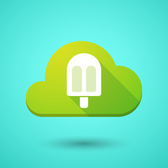 Cloud icon with an ice cream