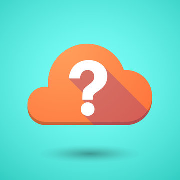 Cloud Icon With A Question Sign