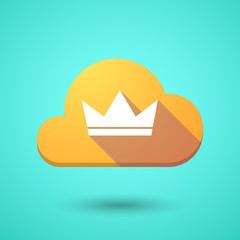 Cloud icon with a crown