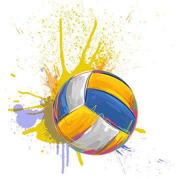 volleyball
All elements are in separate layers and grouped.